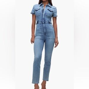Good American Denim Jumpsuit